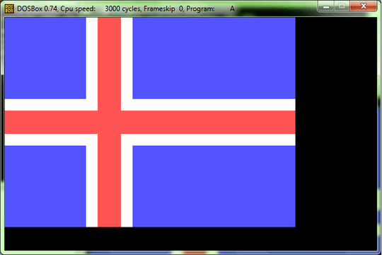 Iceland flag produced