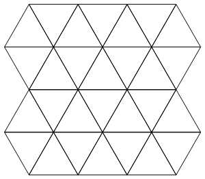 a triangular grid