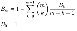 second Bernoulli numbers