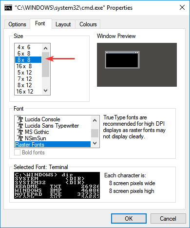 CMD configuration