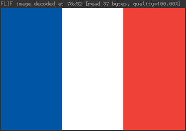 France flag in application viewflif