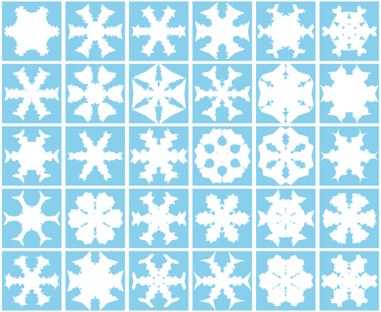 snowflake montage