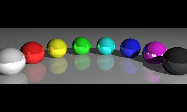 rainbow spheres to Mona Lisa animation