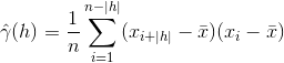 autocovariance