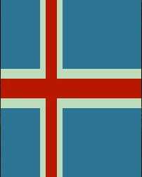 Icelandic flag as output by terminal