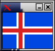 flag on Iceland