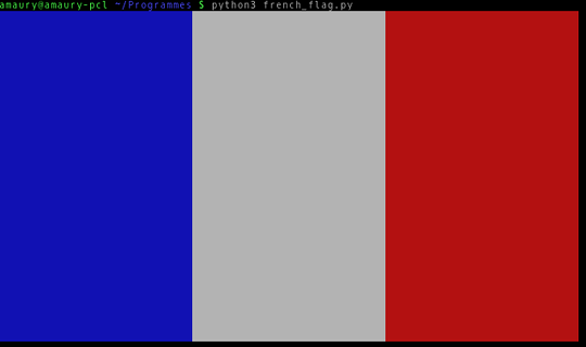 French flag in Python 3