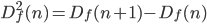 Definition 2: second forward difference function