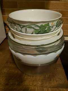 A stack of bowls