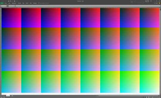 All Colors from Excel VBA