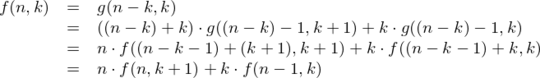 recursive formula for f