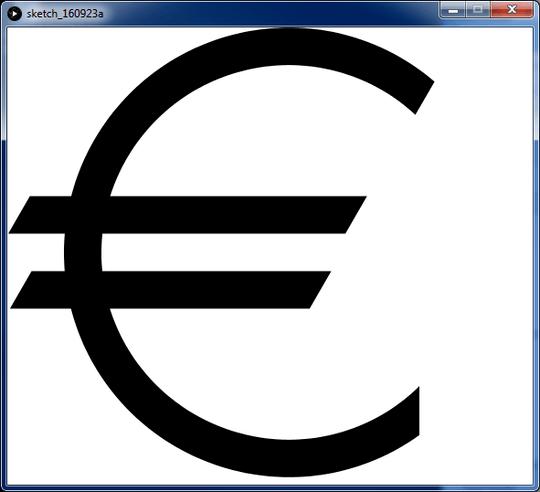 Processing Euro sketch