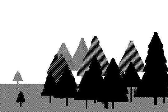 Forest with 25 trees