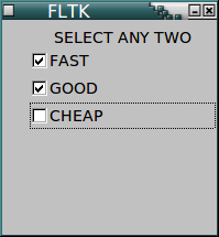 FLTK window screenshot