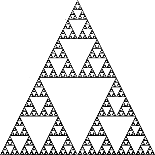 800x800 Sierpinski triangle generated with JavaFx