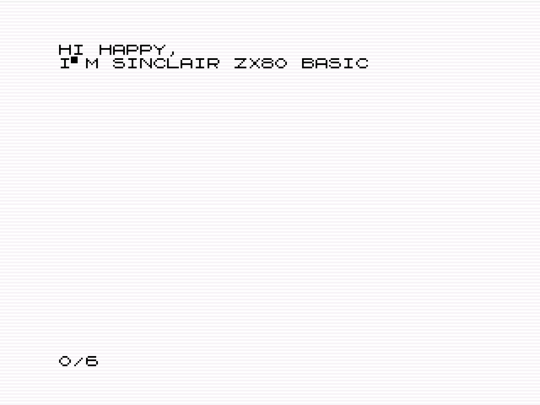 ZX80 Dad Joke answer