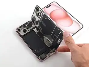 iPhone 15 Back Glass Removal