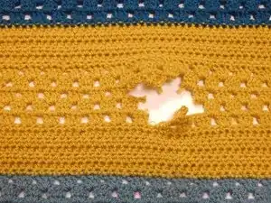 How To Repair a Hole in a Crochet Blanket