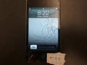 Unlock an iPod Touch 4th Gen with a damaged screen.