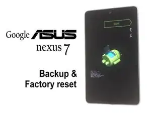 Asus Google Nexus 7 / 2012 - factory reset