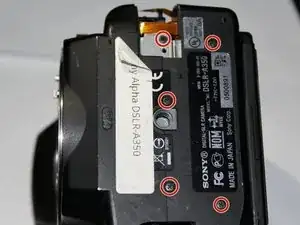 Sony Alpha A350 Power Switch Replacement