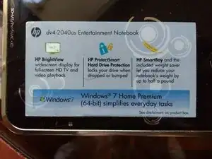 Dismantling HP Pavilion dv4-2040us laptop