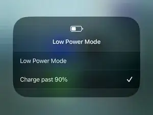 How to enable charging past 90%