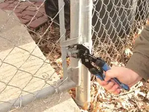 Fixing a Misaligned Single Swing Chain-link Gate