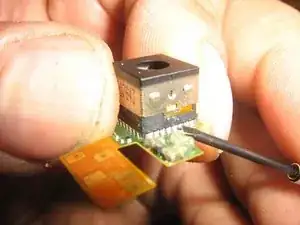 Disassembling Motorola Droid Camera