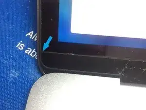 Replacing the LOGO bezel at the bottom of the screen