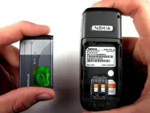 Battery and Sim Card