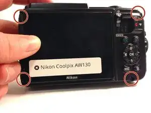 Nikon Coolpix AW130 Back Panel Replacement