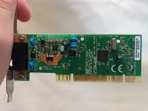 PCI Slot: Dial up modem