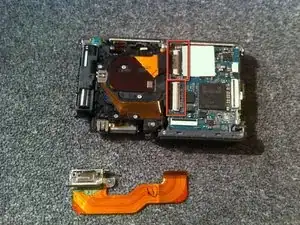 Disassembling Sony Cyber-shot DSC-W230 Removing the Camera Sensor
