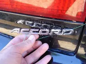 Debadging a Car