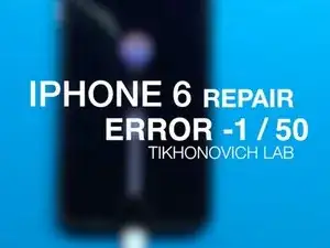 Error -1 / 50 iPhone 6