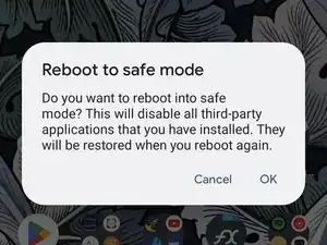 How to switch to safe mode on an Android Phone