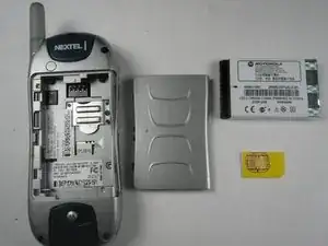 Disassembling Motorola i265 Rear Casing/Battery/SIM Card