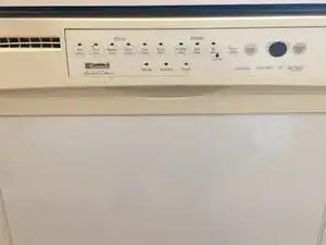 Kenmore Dishwasher ( ~ 2005 model) Replace Electronic Touchpad (dishwasher won't start)