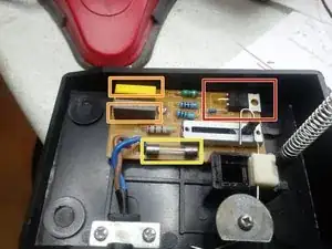 Capacitor and triac