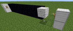 This transmutation machine with a long string line will still work as long as the block to be transmutated remains directly next to the tripwire hook