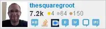 profile for thesquaregroot on Stack Exchange, a network of free, community-driven Q&A sites