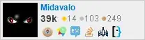 profile for Midavalo on Stack Exchange, a network of free, community-driven Q&A sites