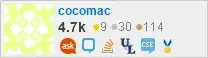 profile for cocomac on Stack Exchange, a network of free, community-driven Q&A sites
