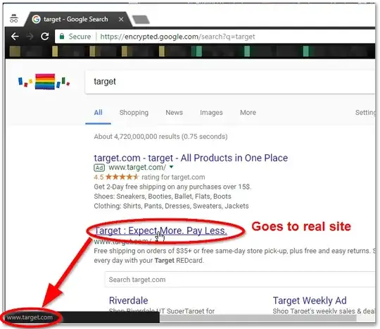 real search result for Target