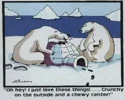 Far Side "Crunchy Igloo" cartoon