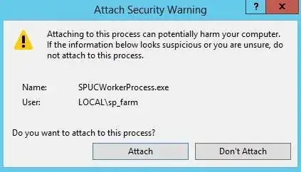 attach security warning