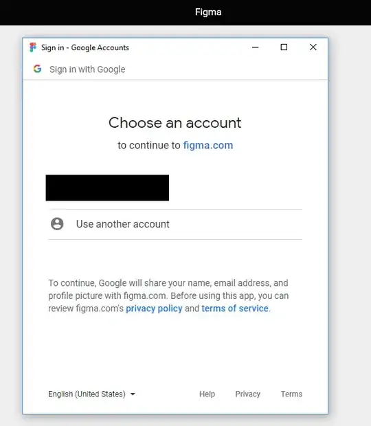 Figma Desktop App login with Google