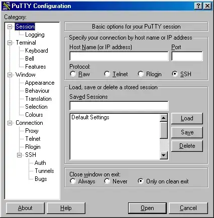 Configure a Putty Session