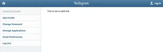 Instagram "report wrong email" broken link